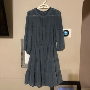 Elegant Blue Women's Dress
